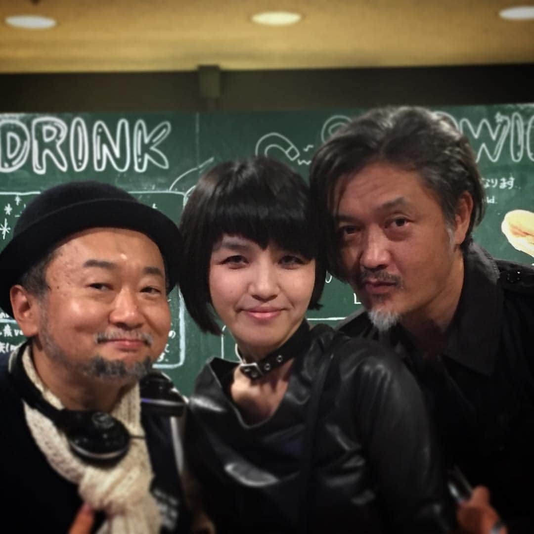 谷崎テトラのインスタグラム：「MUTEK JAPANにて。galcidのLenaちゃんとシンセ番長 齋藤久師さん」