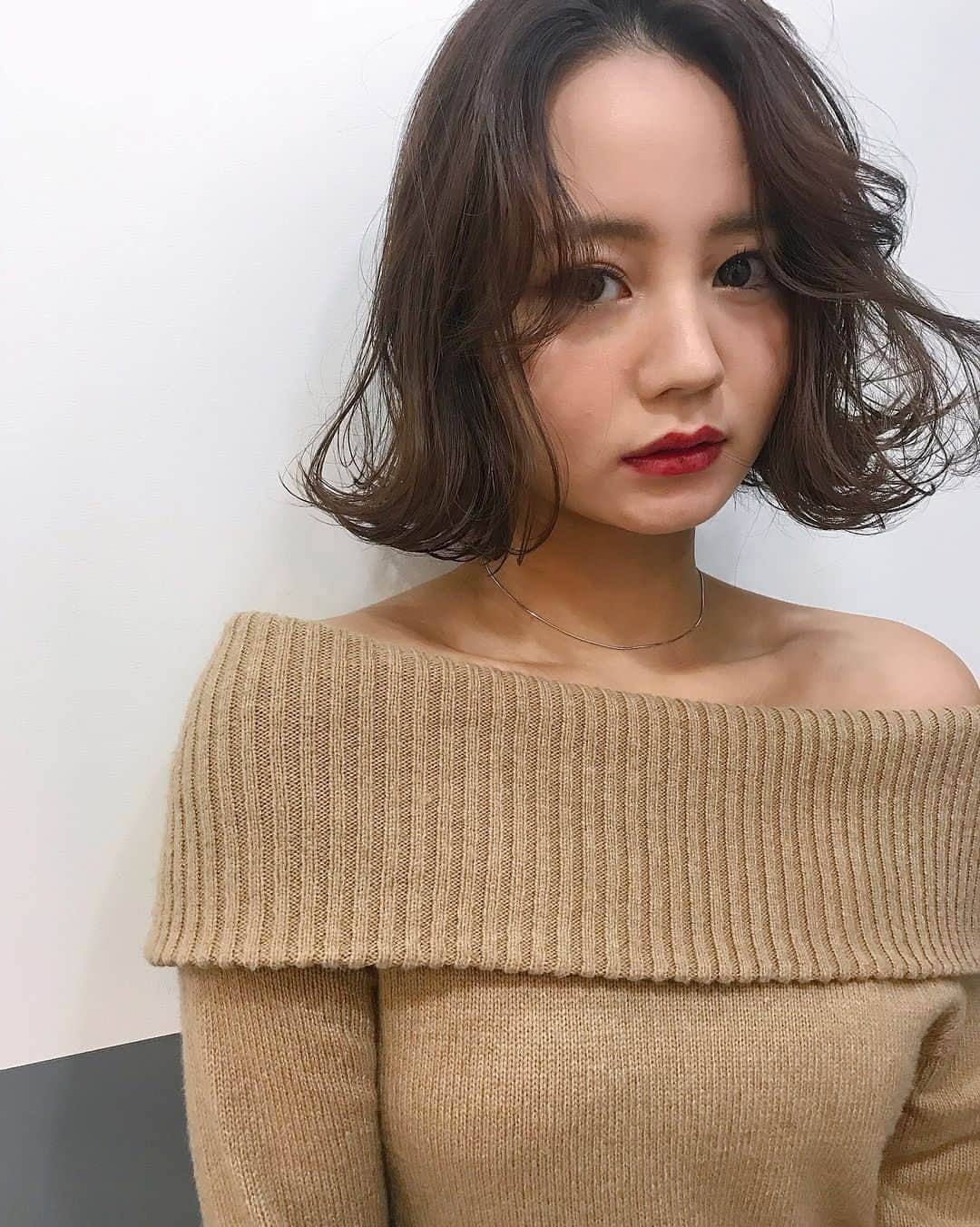 NANAMIさんのインスタグラム写真 - (NANAMIInstagram)「. 毎朝ありがとことねちゃん♡ #lbyhome #hair #home #harajuku #bob」11月6日 18時15分 - nanami023