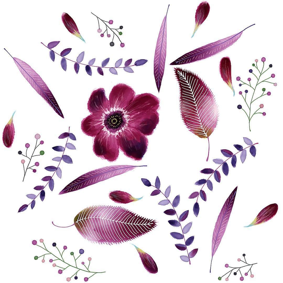 古谷有美さんのインスタグラム写真 - (古谷有美Instagram)「💜 好きな色ばかり短くなっていった 子どものころのクレヨン....🖍 ・ ・ #いつからか#紫が好き #欲求不満じゃないよ #可愛い紫のセーターほしいな #みんみん画伯 #illustration#purple#flowers」11月6日 21時06分 - yuumifuruya
