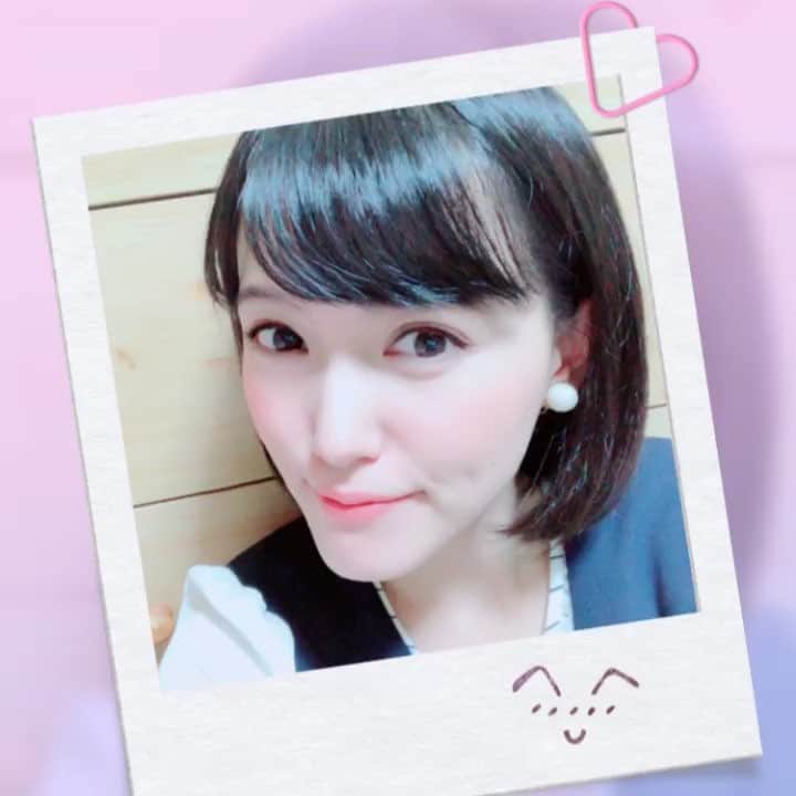 のインスタグラム：「久々にインスタのムービー投稿💓 本日のお仕事から帰宅！ 明日は撮影頑張るよー！！ #movie #三島ゆかり #ボブヘアー #黒髪 #camera360 #followme」