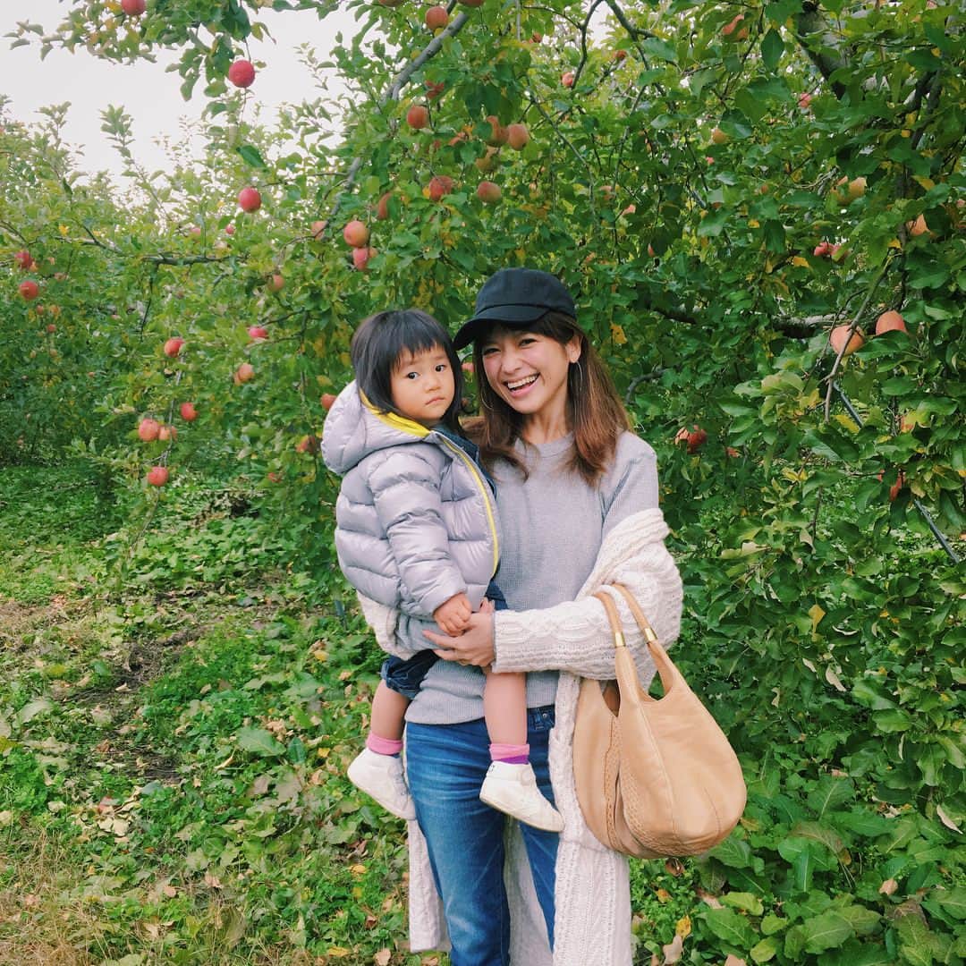原田沙奈子さんのインスタグラム写真 - (原田沙奈子Instagram)「りんご🍎🍎🍎 たくさんりんごを買いました！ 中でもシナノスイートが1番好きかなぁ… アマネにりんごがなってる木を見せてあげられて良かった♡ でも「りんご！りんご！」言うのに実際あまり食べない💭 なんでや🤷‍♀️ #りんご #りんご狩り #シナノスイート #長野 #長野旅行」11月8日 21時17分 - sanakoharada