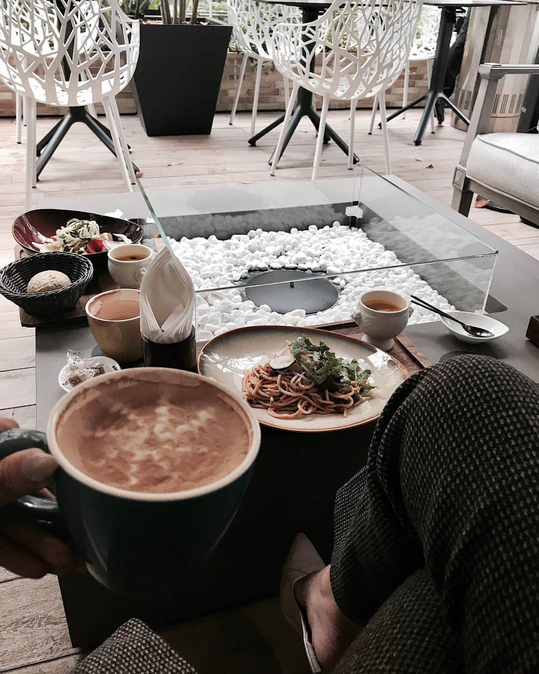 梯真奈美さんのインスタグラム写真 - (梯真奈美Instagram)「ゆっくりlunch time ☕💕💭 雨やんでよかった♫  #lunch #happy #food #instagood #instafashion #coffee #eimy #eimyistoire」11月8日 12時41分 - official_manami