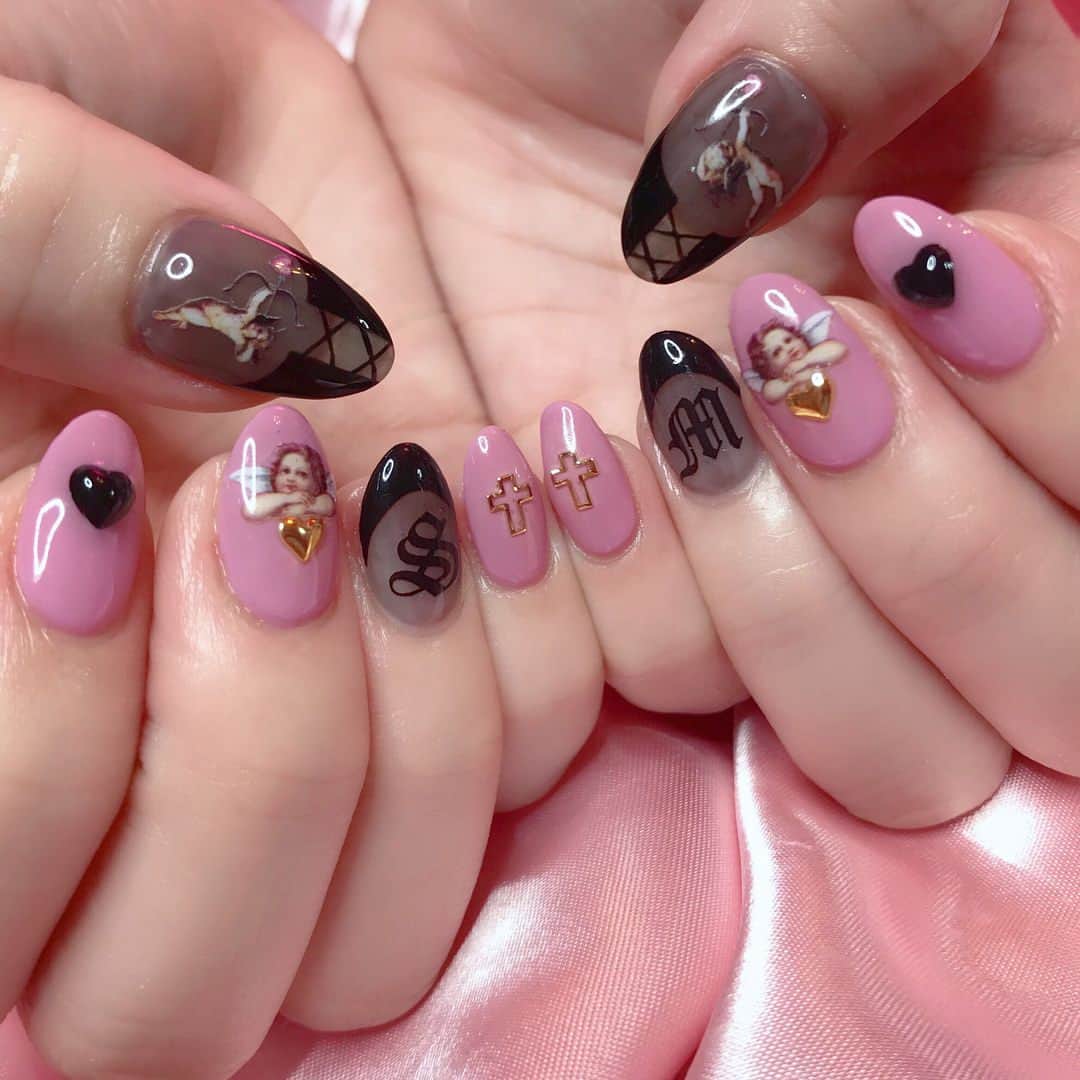 Kai32さんのインスタグラム写真 Kai32instagram ネオ チャイナ Shanailpro のangel Rococoとembroideryを使えば中国風のアートも簡単だよ カラージェルは Prestogel プレスト ユニコーンパウダーはclouのギャラクシーパウダー 3dの