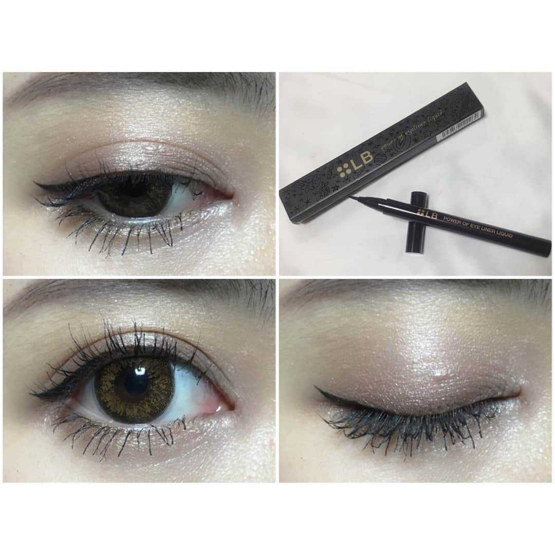 Mihoのインスタグラム：「▼ makeup . . 今日のメイク💄 久しぶりのおめめ投稿。 サボり気味ですみません😂 . 11月1日発売のLBパワーオブアイライナーリキッドのジェットブラックを使いました✨ ( @lb_ladybird ) . . しっかり肌に密着して、擦っても水で濡れてもとれません◎ . ヨレにくいのにクレンジングではサッと落とせます( ´ ω ` ) . オススメのアイライナー💓 . . . やっと目のできものが小さくなって痛みもなくなった。笑 . まだボコッとちょっとあるけど😂 . なんなんだろこれは。笑 . . . . . #makeup #LBcosmetics #eyemakeup #eyeliner #cosmetics #メイク #アイメイク #カラコン #アイライナー #LBコスメ #プチプラコスメ #コスメ #ハイスペアイライナー #パワーオブアイライナーリキッド #ウォータープルーフ #スマッジプルーフ #リキッドアイライナー」