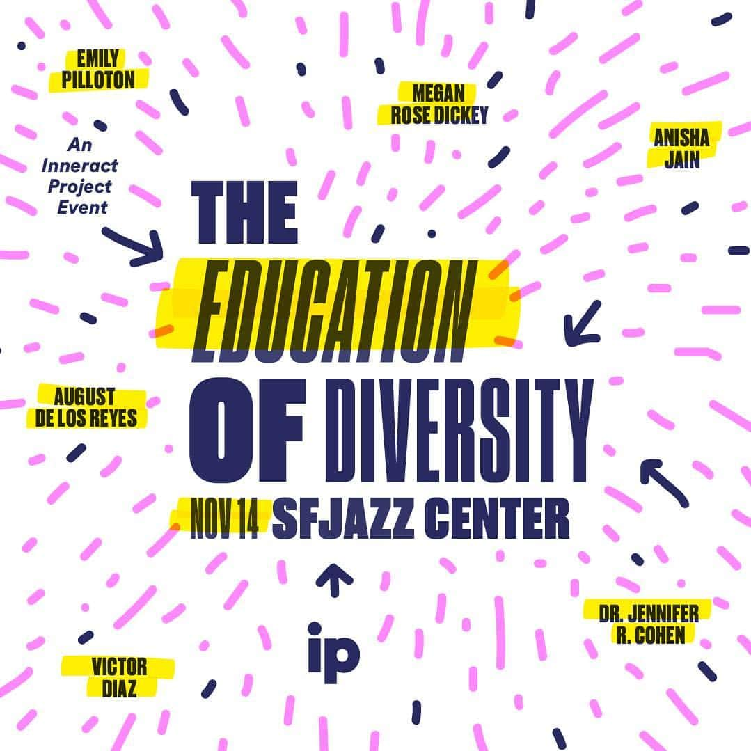 ザック・フリードマンのインスタグラム：「My nonprofit @inneractproject is hosting a panel event, The Education of Diversity, ‪on November 14.‬ This will be an honest analysis of education, recruitment, and retainment gaps for minorities and women in design and tech.  Panelists include experts from TechCrunch, Dropbox, Pinterest, Girls Garage, REALM Charter School, and Level Playing Field Institute.  You don’t want to miss this one! http://bit.ly/2yMsVjA」