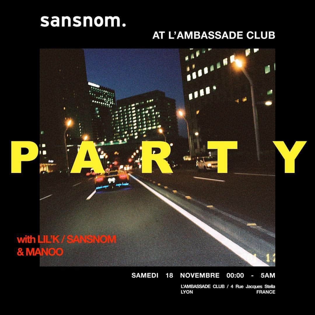 サンノムさんのインスタグラム写真 - (サンノムInstagram)「sansnom. PARTY - Next weekend at @ambassadeclub - eclectic vibes - be ready - photography by @thibaut grevet」11月10日 17時11分 - sansnom_france
