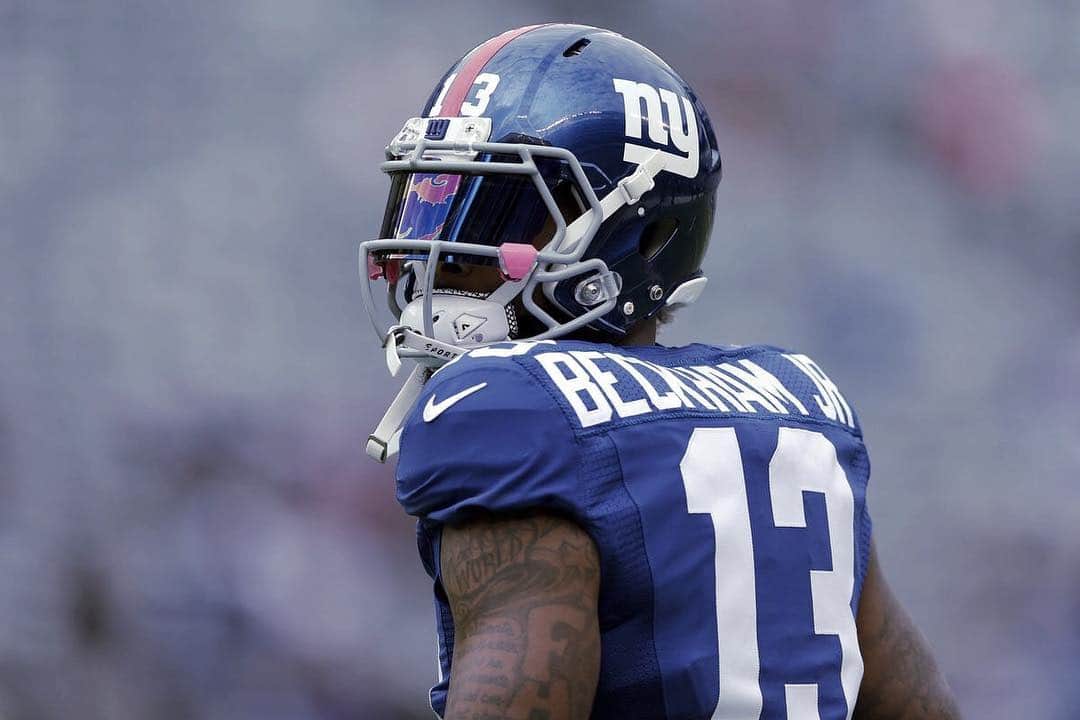 オデル・ベックハン・ジュニアのインスタグラム：「count ya blessings 🤟 #obj #nyg #nfl」