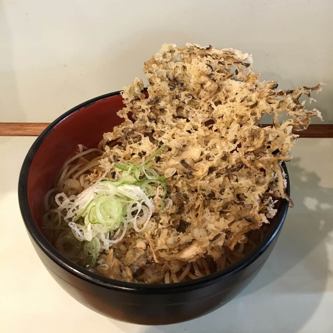 くろさんのインスタグラム写真 - (くろInstagram)「まいたけ天そば🍜450円 #まいたけ天そば #舞茸天そば #舞茸天蕎麦 #まいたけ天 #極上奥利根まいたけ使用 #おくとね #立ち食いそば #新橋駅前ビル1号館 #地下1階 #新橋駅前ビル #新橋ランチ #ワンコインランチ」11月15日 12時11分 - m6bmw