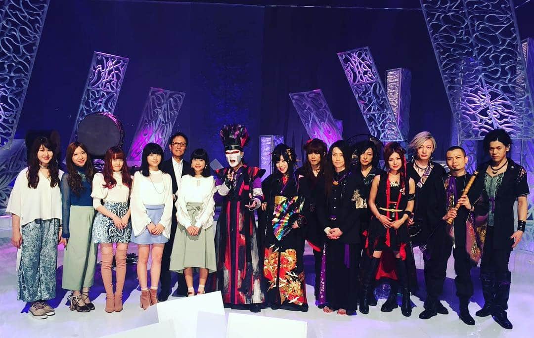 鈴華ゆう子のインスタグラム：「#ミュージックフェア#MUSICFAIR #デーモン閣下 #リトルグリーモンスター  #和楽器バンド」