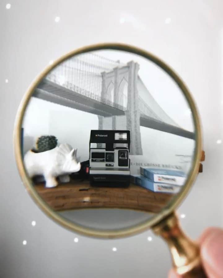 のインスタグラム：「Instant film cameras have always felt a little like ✨magic✨ to me and super fun to shoot with. If you’ve been #insearchof a vintage @polaroid of your own, you can win one and some other fun stuff from @society6. Check out @searchpartytbs for details. 🔍」