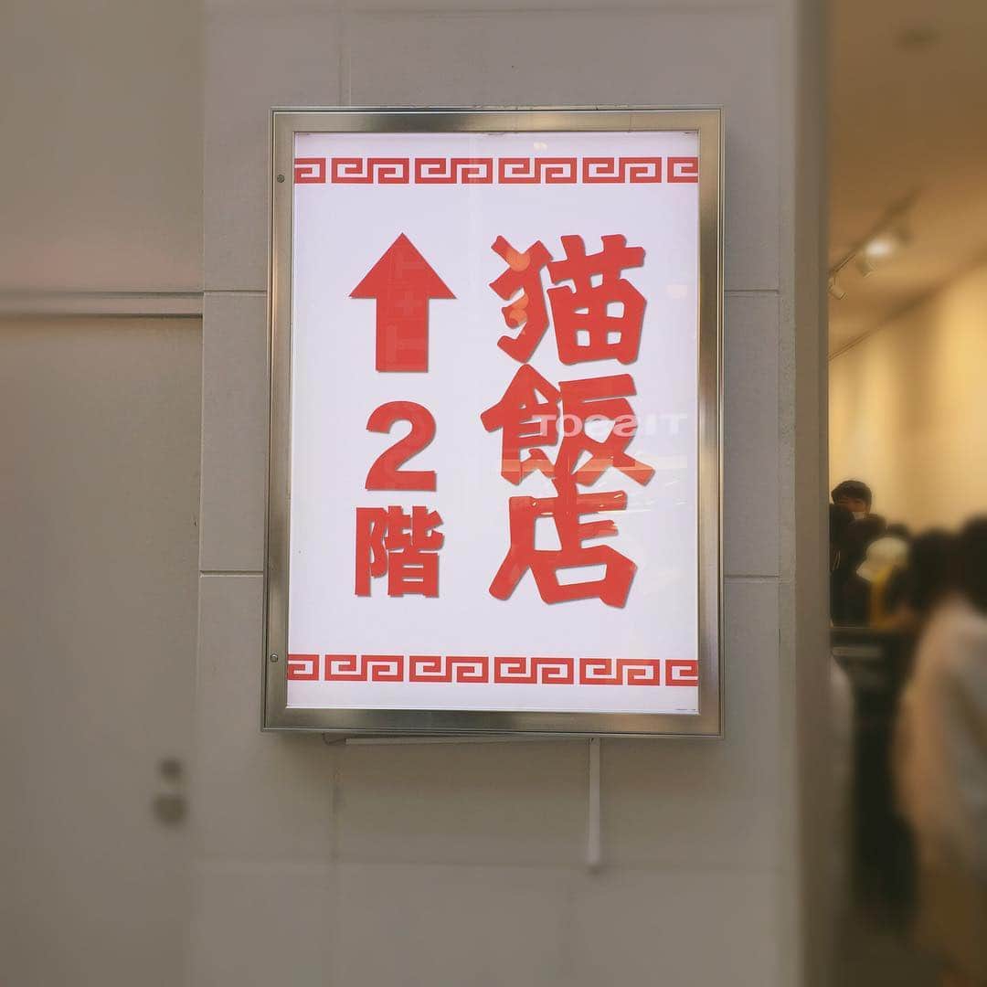 吉田有里のインスタグラム：「うわさの猫飯店。 #らんま½ #らんまカフェ」