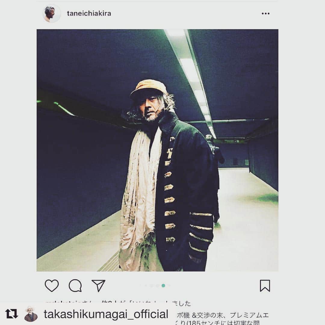 のインスタグラム：「Napoleon Jacket / BLACK #Repost @takashikumagai_official (@get_repost) ・・・ Taneichi君が、naissanceのナポレオンジャケット着てくれてるー。しかも、ミラノで嬉しいな。こないだ、KJにも、良い出来だったので、プレゼントさせていただきました。おれも着ないと。」