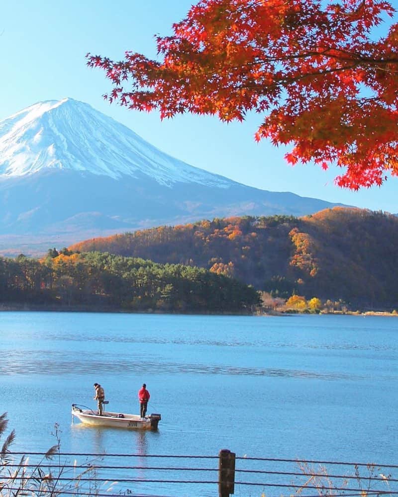 じゃらん遊び・体験予約のインスタグラム：「紅葉が美しい河口湖で本格釣り体験をしませんか🍁 船で浮かんでいるだけでも気持ちが良さそうですね。 じゃらん遊び体験で秋冬の遊び体験を予約しましょ。 .⠀ photo by @run474 ⠀ #jalan_asobi タグを付けて頂いた投稿の中から @jalan_activity 担当者がピックアップした作品を紹介しています！ いいね&コメントお待ちしております✨⠀ .⠀ ＼✨#jalan_asobispot -じゃらん遊び・体験全国人気スポットフォトコンテスト開催中✨／ 選ばれた方は、『じゃらん』に掲載されます！⠀ ▶︎詳しくはホームのURLをチェック! @jalan_activity⠀ .⠀ .⠀ #じゃらん遊び体験予約 #instagramjapan #tokyocameraclub #土曜日の小旅行 #ig_japan #wu_japan #lovers_nippon #team_jp_ #photo_shorttrip #s_shot #東京カメラ部 #jp_gallery #japan_daytime_view #体験 #アクティブ女子 #外遊び #観光 #絶景 #日本の絶景 #女子旅 #カメラ女子 #旅好きな人と繋がりたい #旅好き #goproのある生活 #河口湖 #つり #紅葉 #プチ旅行」