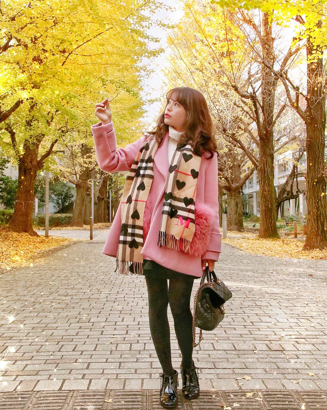 BURBERRY LONDON大判 ノバチェック ハート柄 マフラー BURBERRY LONDON大判 ノバチェック ハート柄 マフラー BURBERRY