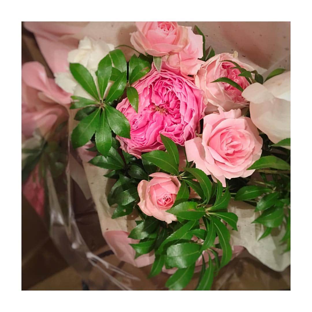 知花くららさんのインスタグラム写真 - (知花くららInstagram)「おはようございます😃・ ・ 先日、とある華道家の方から頂いた、和バラ。 國枝さんという方が育てた、和製の薔薇なんだそう。 あー、かわいいー😍・ ・  #和バラ #可憐 #rose #wabara #beautiful #flowers #國枝啓司 #madeinjapan」12月22日 7時42分 - chibanakurara.official