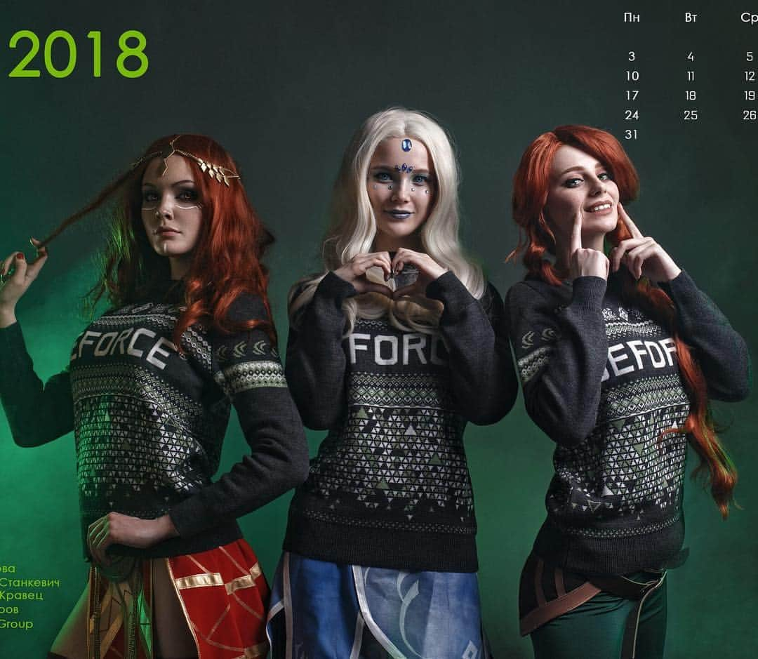 Meepo Team Dota2のインスタグラム：「Nvidia cosplay calendar by our group! #gcg_cos #dota #dota2 #cosplay #cosplaygame #game #newyears #holidays #warmnight」