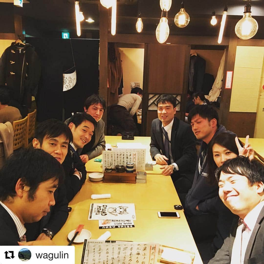 酒井泰滋のインスタグラム：「今日のメンバー😎 ハマ帰ったけど…笑  #Repost @wagulin (@get_repost) ・・・ 中濱帰ったけど、忘年会してます。」