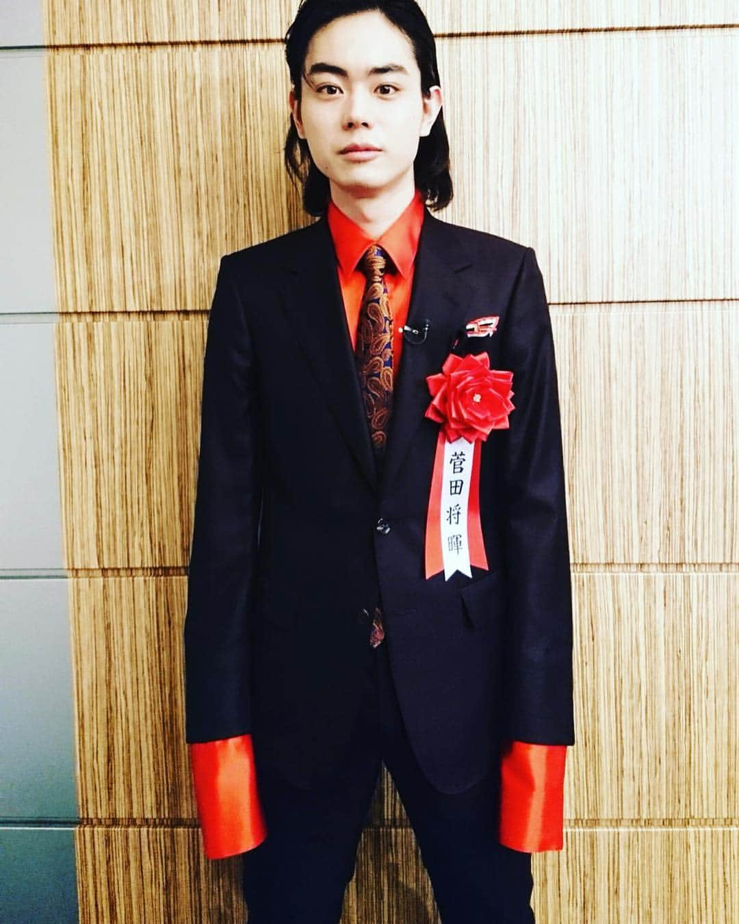 菅田将暉　ファンアカウントのインスタグラム：「報知映画賞主演男優賞✨ #あゝ荒野 #菅田将暉 #報知映画賞」