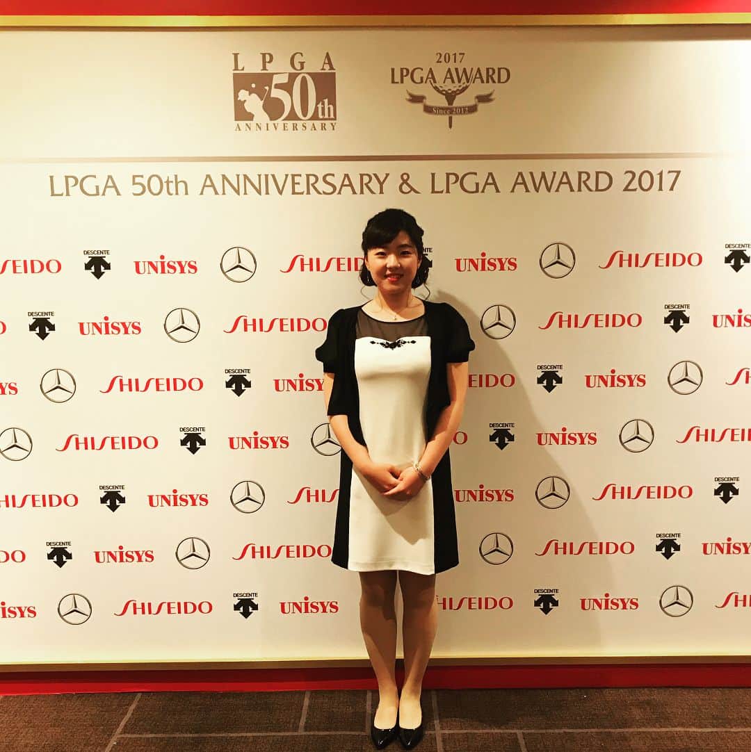 山内日菜子のインスタグラム：「． LPGAアワード 50周年パーティー🎉 楽しかったです😍」
