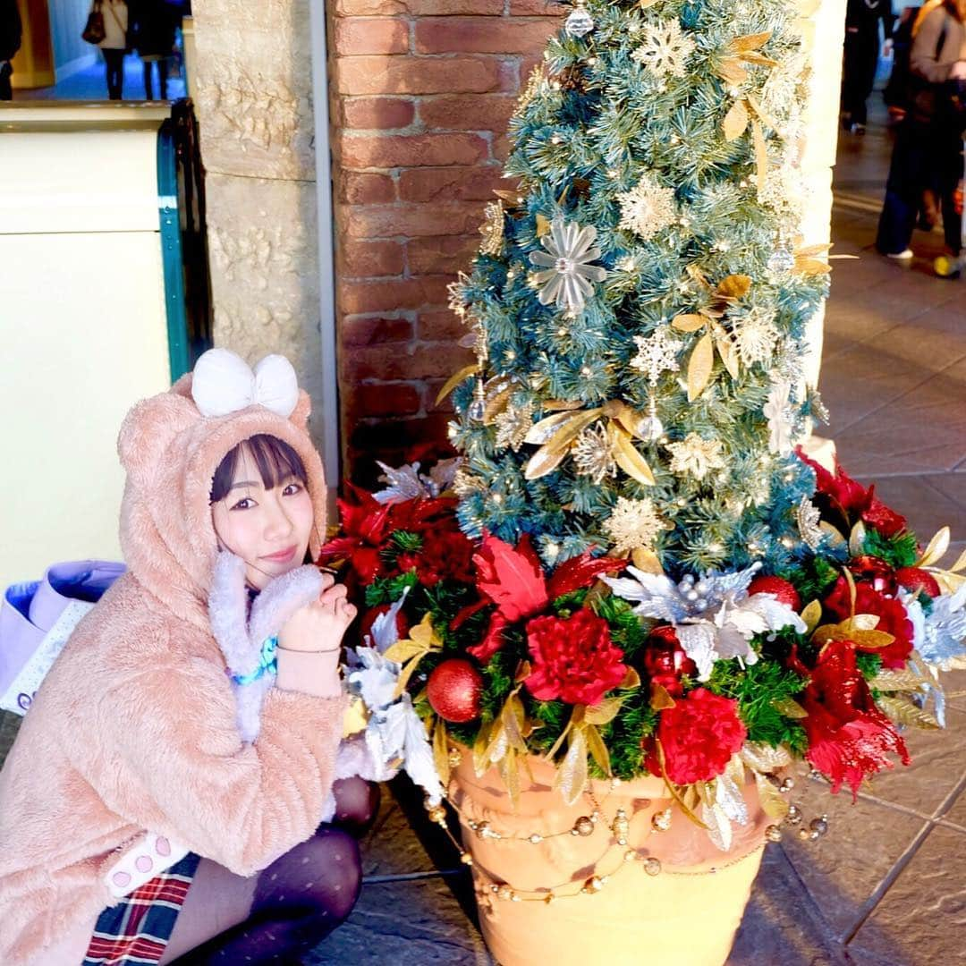 立花実香さんのインスタグラム写真 - (立花実香Instagram)「ゆめのくに💗Seaのやつもあるで(*бωб*)クリスマスって素敵だね。相変わらずもこもこみかりんだよ。🐻 #ディズニー #夢の国 #シェリーメイ #クリスマス #アイドル #ディズニーコーデ #ディズニー好きな人と繋がりたい」12月20日 22時23分 - mikarin1029