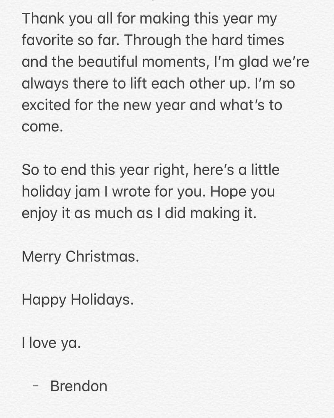 ブレンドン・ウリーのインスタグラム：「http://fueledbyramen.com/patdchristmas/ 🎄❤️」
