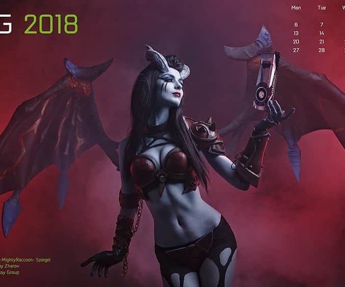 Meepo Team Dota2のインスタグラム：「QoP by @mightyraccoon for Nvidia cosplay calendar ❤️❤️❤️ #dota2 #dotacosplay #calendar #gcg_cos #gamerlife #gamergirl」