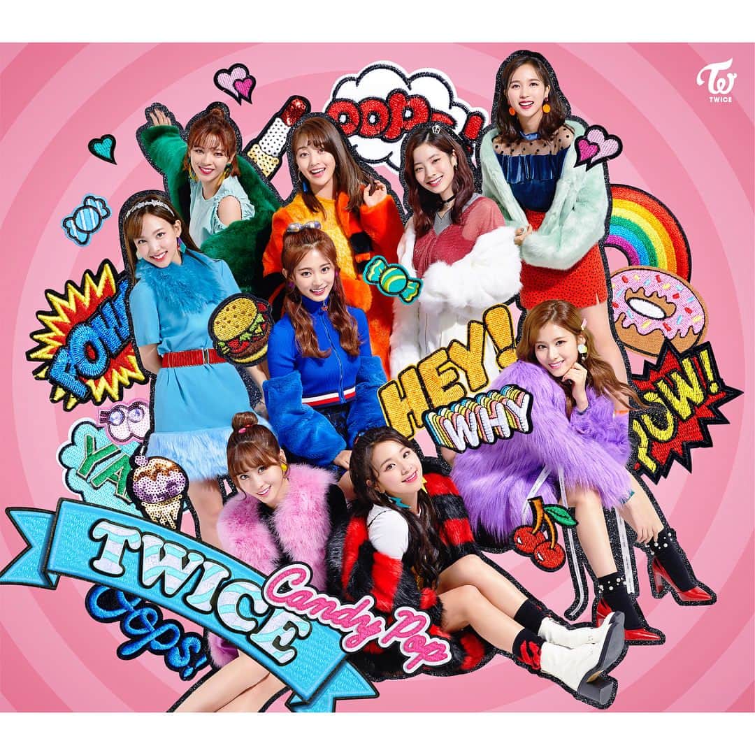 TWICE JAPANさんのインスタグラム写真 - (TWICE JAPANInstagram)「‪TWICE JAPAN 2nd SINGLE『Candy Pop』 ‬ ‪2018.02.07 Release‬ ‪2018年、日本での2枚目となるシングル『Candy Pop』のリリースが決定！2018年にもTWICEの活動をぜひ楽しみにしてください♪‬ http://www.twicejapan.com/feature/candypop ‪#TWICE #CandyPop ‬」12月22日 0時01分 - jypetwice_japan