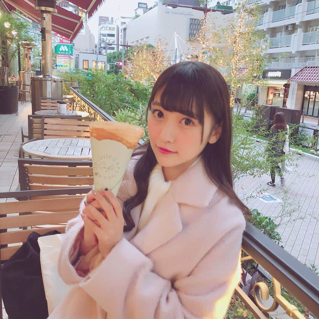 宮島るりかさんのインスタグラム写真 - (宮島るりかInstagram)「♡ ジェラピエカフェ〜！ 雰囲気も美味しいクレープもすき！ 渋谷PARCOのよくいってたんだけどなくなっちゃって全然行ってなかったけん久しぶり🌙 やっぱり砂糖のしゃりしゃり感おいしすぎる( ; _ ; ) * #ジェラピケ #ジェラピケカフェ  #gelatopique #Cafe #カフェ巡り #東京カフェ  #クレープ」12月1日 1時55分 - musubizm_rurika