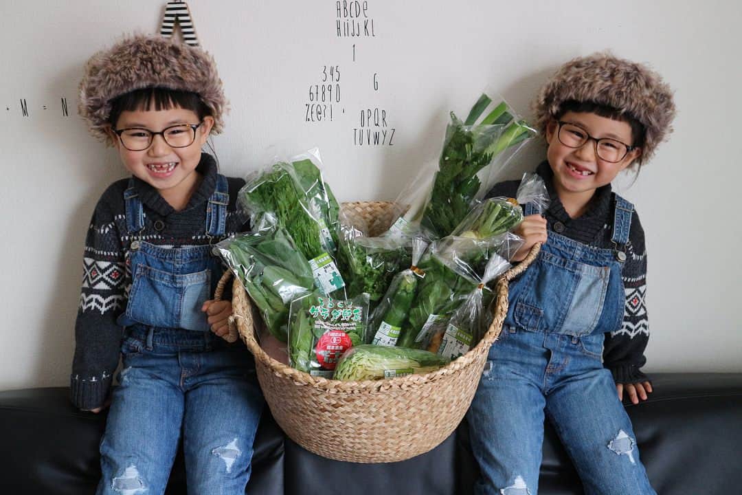 ◆miki◆さんのインスタグラム写真 - (◆miki◆Instagram)「* * #北の国から 感が凄い😂 若者は知らんか * @fromkojofarm  より オーガニック野菜が届きました🥦🍆🍅 冬は野菜が高いから嬉しい!!!!! * お鍋やサラダにしてペロリ😋ありがとうございました！ * #fromkojifarm #オーガニック #ベジタブル #オーガニック野菜 #ののなの #双子 #twins」12月1日 10時26分 - gold______star