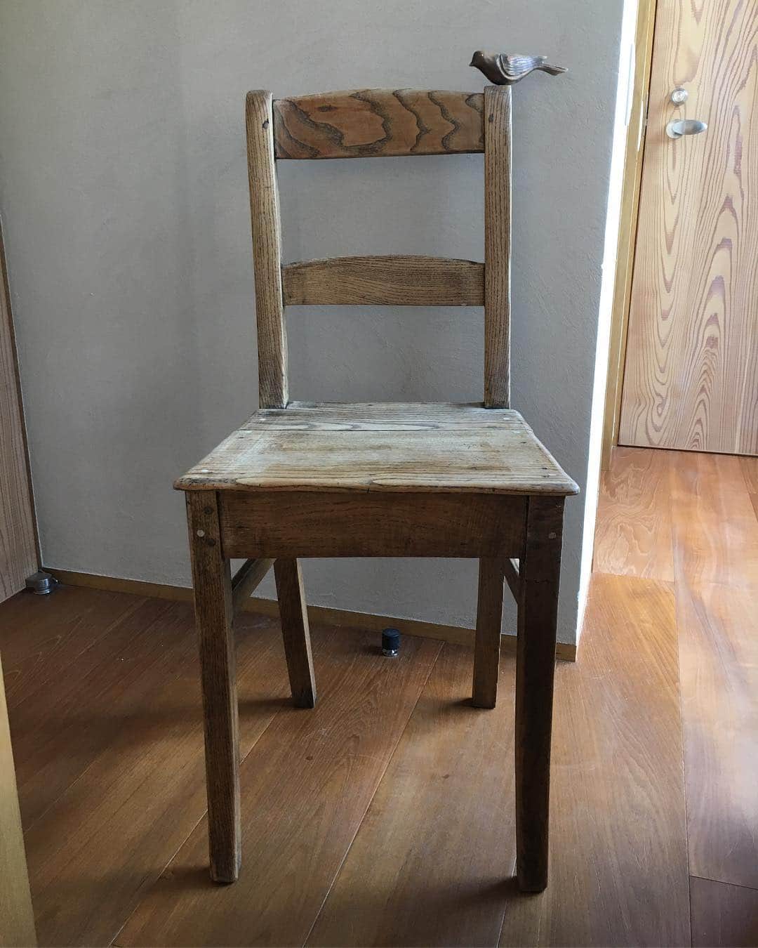 石田ゆり子さんのインスタグラム写真 - (石田ゆり子Instagram)「昨日の小鳥の椅子です👀👏🏻 福岡のクランクさんのものです。 きのう、タビが小鳥を狙っていたので一旦取り外しました。 (小鳥は取り外せるのです！) この椅子には わたしの理想とする 静寂さがあります…。」12月3日 15時07分 - yuriyuri1003