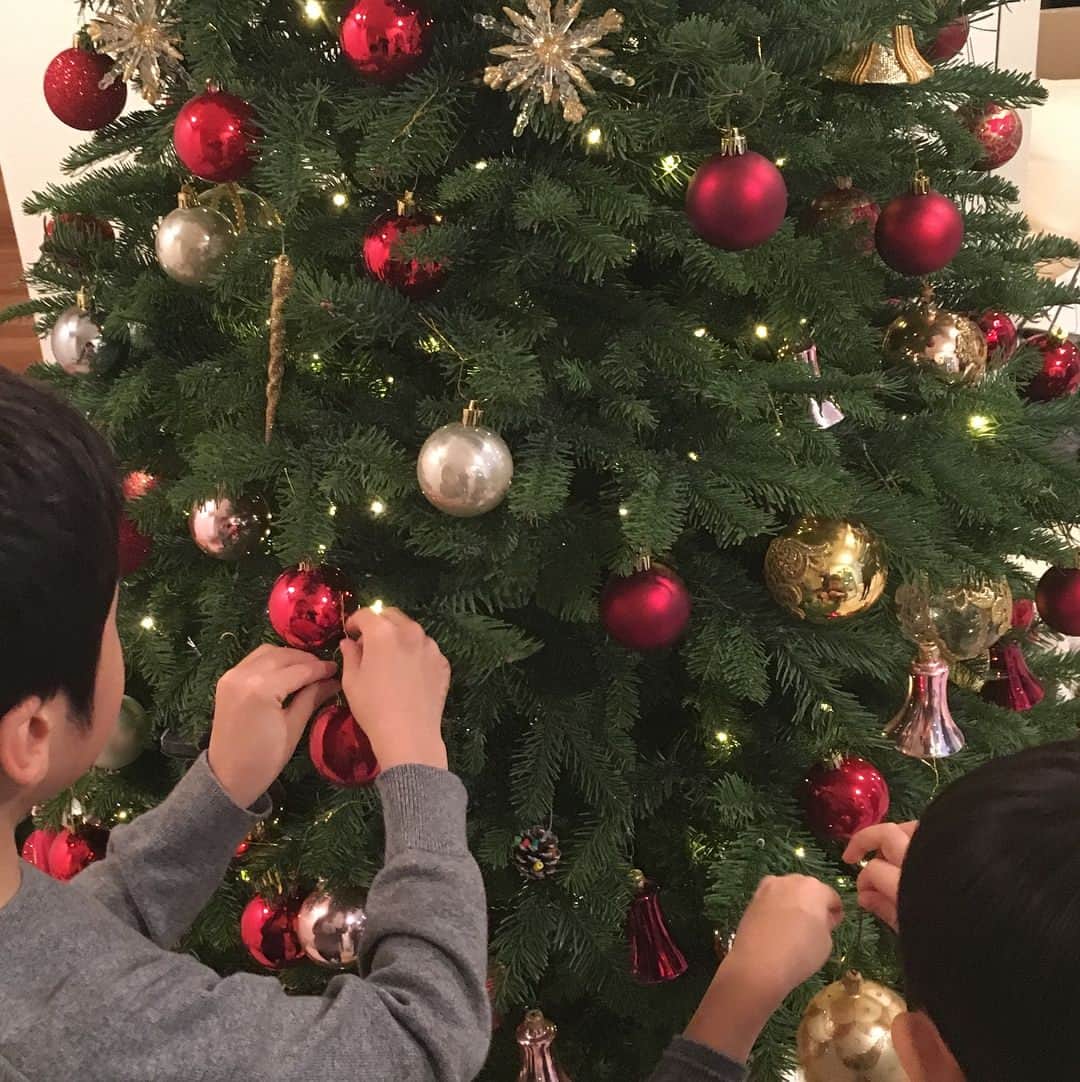 内田恭子さんのインスタグラム写真 - (内田恭子Instagram)「我が家のクリスマスツリーもようやく準備完了。あとはクリスマスまでの期間をゆっくりと楽しみます。  #christmastree  #クリスマスツリー #家族の時間 #いい香り #christmas  #christmas2017」12月3日 16時12分 - kyoko.uchida.official