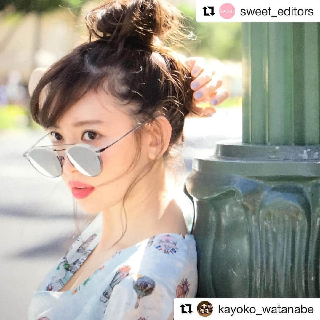 MAD JOURNEYのインスタグラム：「MDJ-06 CL _____________ @sweet_editors  @nyanchan22  @kayoko_watanabe  #madjourney  #mdjhawaii #mdj06cl #sweet #hawaii #honolulu #waikiki #travel #fashion #sunglasses . . #マッドジャーニー #sweetハワイ #スゥイート #大人のための修学旅行 #小嶋陽菜#こじはる#撮影 sweetで小嶋陽菜さんとMAD JOURNEY撮影しました。」