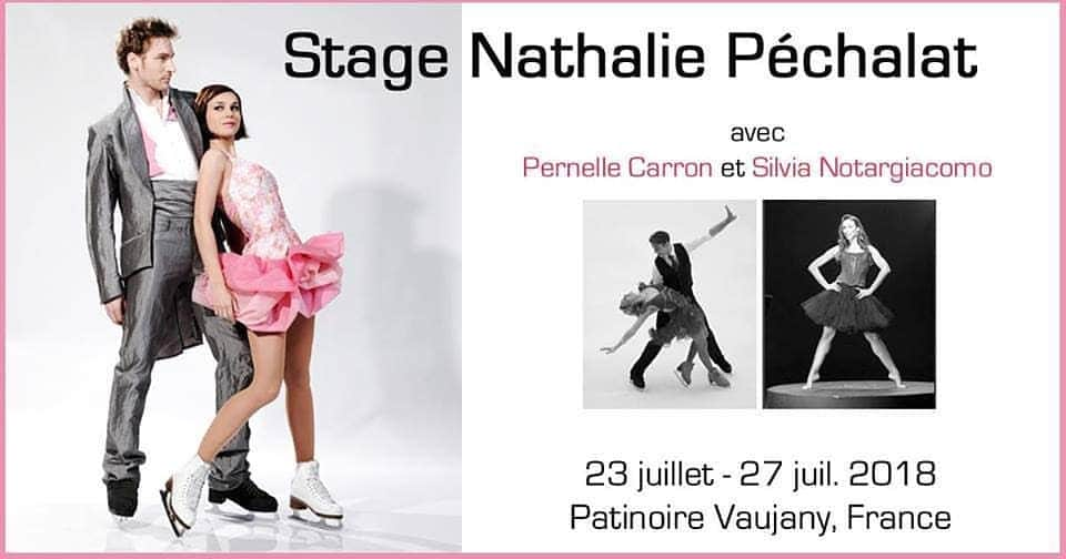 ペルネル・キャロンさんのインスタグラム写真 - (ペルネル・キャロンInstagram)「Bonjour à tous! Je serais avec Nathalie Pechalat et Silvia Notargiacomo, pour un premier stage de patinage cet été 2018! Il s'adresse aux danseurs sur glace, mais aussi aux patineurs artistiques et synchronisés  qui aimeraient améliorer leur qualité de glisse et de gestuelle.  Pré - inscriptions et infos sur https://www.nathaliepechalat.com/stage-ete-2018 @silvianofficiel @nathaliepechalat #summercamp #iceskating #patinage #dansesurglace #vaujany #figureskating #nathaliepechalat #silvianotargiacomo」12月4日 18時34分 - pernelle_carron