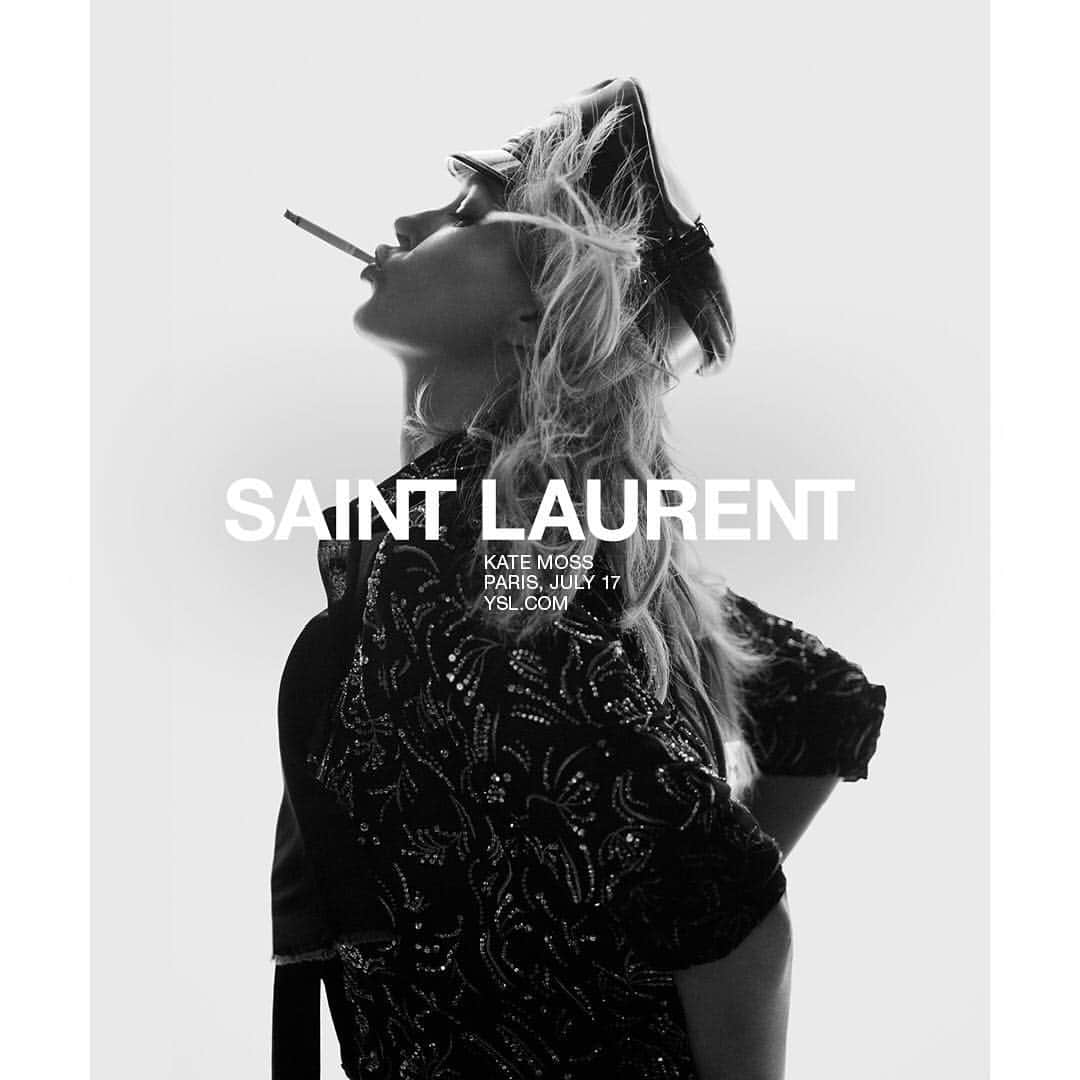 サンローランさんのインスタグラム写真 - (サンローランInstagram)「KATE MOSS - SPRING 18 #YSL12 by @anthonyvaccarello PHOTOGRAPHED by @davidsimsofficial #YSL #SaintLaurent #YvesSaintLaurent」12月6日 3時15分 - ysl