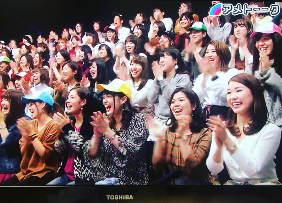 若狭知恵のインスタグラム：「. 志帆と番組観覧に行った、今日放送のアメトークに思いっきり写ってました！！！！😍😍笑」