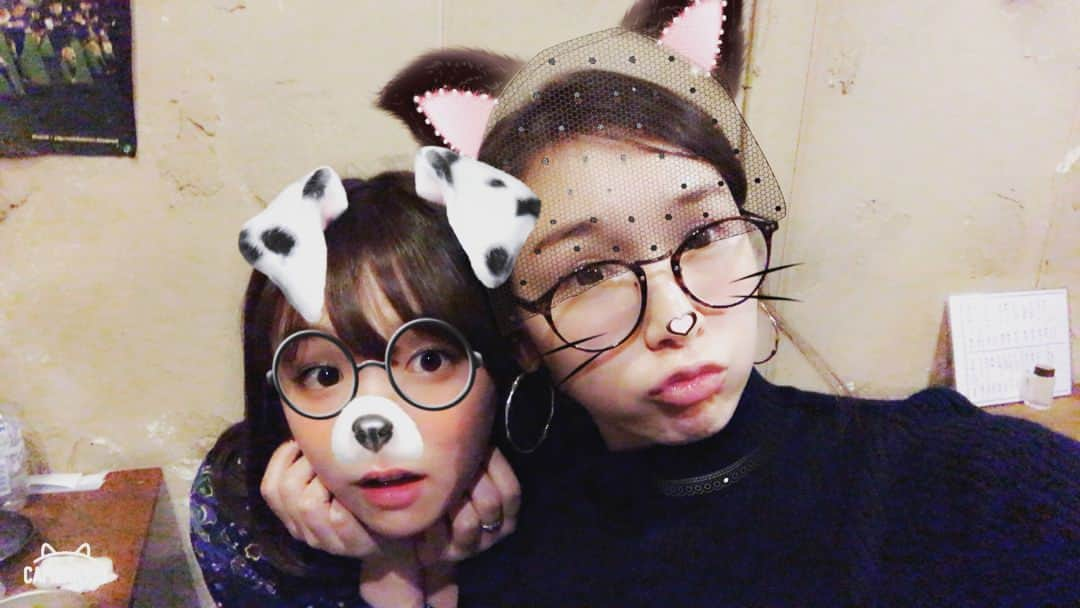 加護亜依さんのインスタグラム写真 - (加護亜依Instagram)「私の妹！サランちゃんこと篠崎愛ちゃん😍 可愛い可愛い〜💕 と、具義さん桃ちゃんキンタカオさんと💖💖💖 次は新年会で👍 明後日は広島だよ！ #焼肉 #忘年会 #渋谷 #どうげん #美味しい」12月8日 7時59分 - ai.1988kg