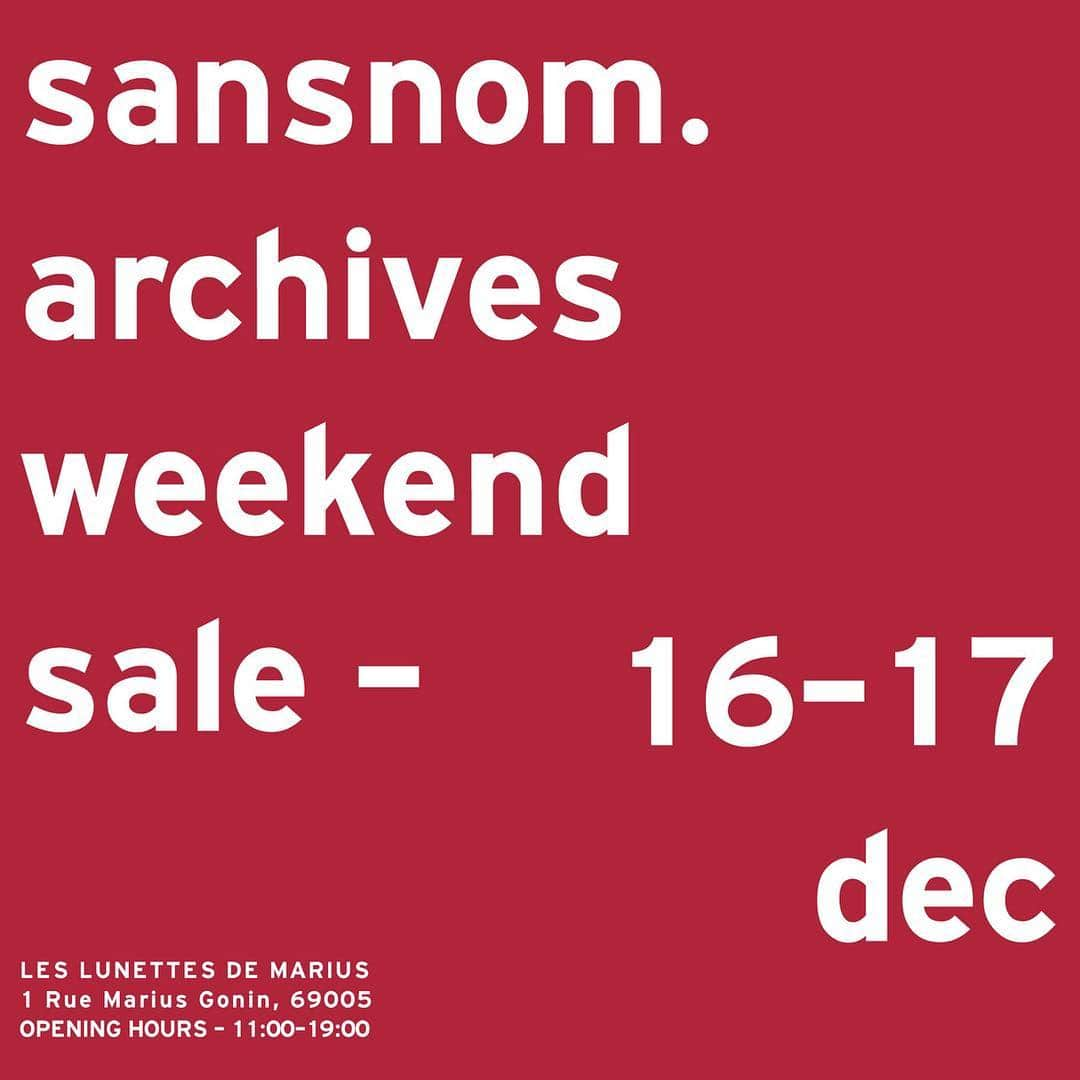 サンノムのインスタグラム：「The perfect Christmas gift is here ! Next weekend ! Last chance to get #sansnom ...」