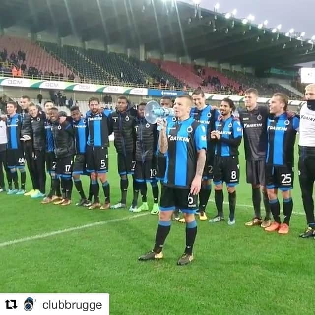 のインスタグラム：「#Repost @clubbrugge (@get_repost) ・・・ Sneeuw of geen sneeuw: "We Are Bruges. Super Bruges!" 🙌 #CluLok @jordyclasie」