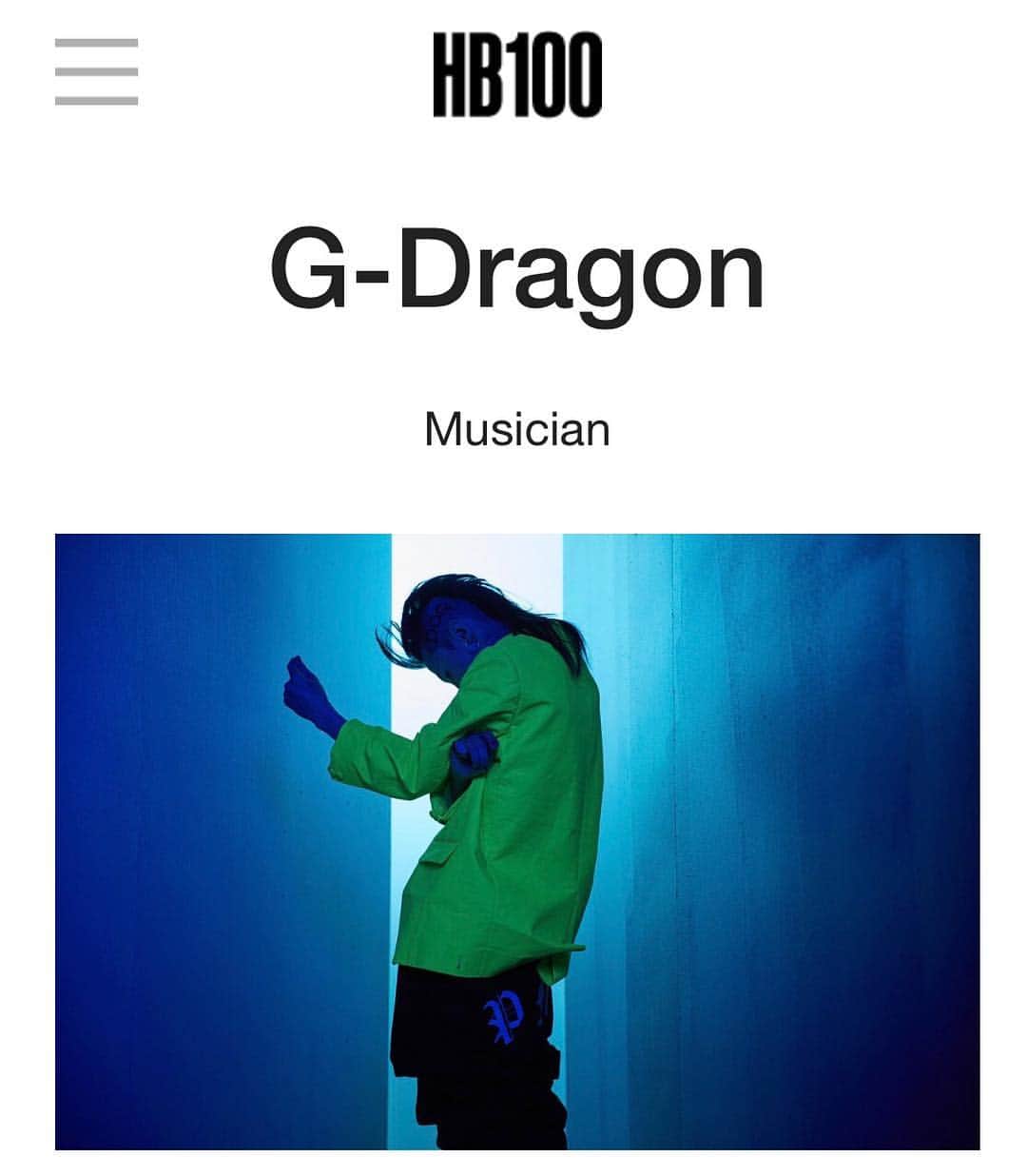 G-DRAGONのインスタグラム：「✨🙏✨」