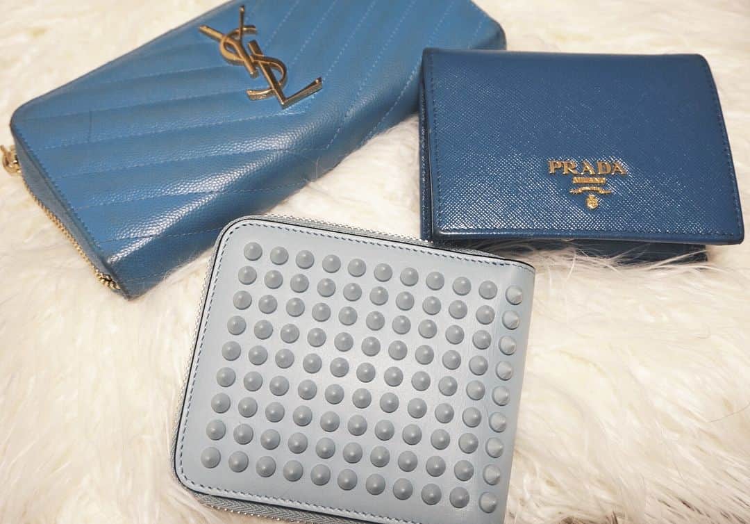 上福ゆきさんのインスタグラム写真 - (上福ゆきInstagram)「- new wallet for early xmas gift. 財布はずっとブルーなの #louboutin  #iceblue #💙」12月14日 22時58分 - yuki_kamifuku