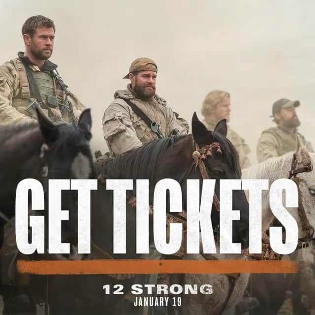ジェリー・ブラッカイマーのインスタグラム：「#Repost @12strongmovie ・・・ The biggest victory in the war on terror was classified...until now. Tickets on sale now for #12StrongMovie: LINK IN BIO」
