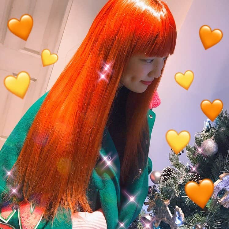 須田アンナさんのインスタグラム写真 - (須田アンナInstagram)「🧡🍊orange hair🍊🧡 #メリークリスマスイヴイヴ🎄 #annababyhair」12月23日 23時34分 - annastagram.official