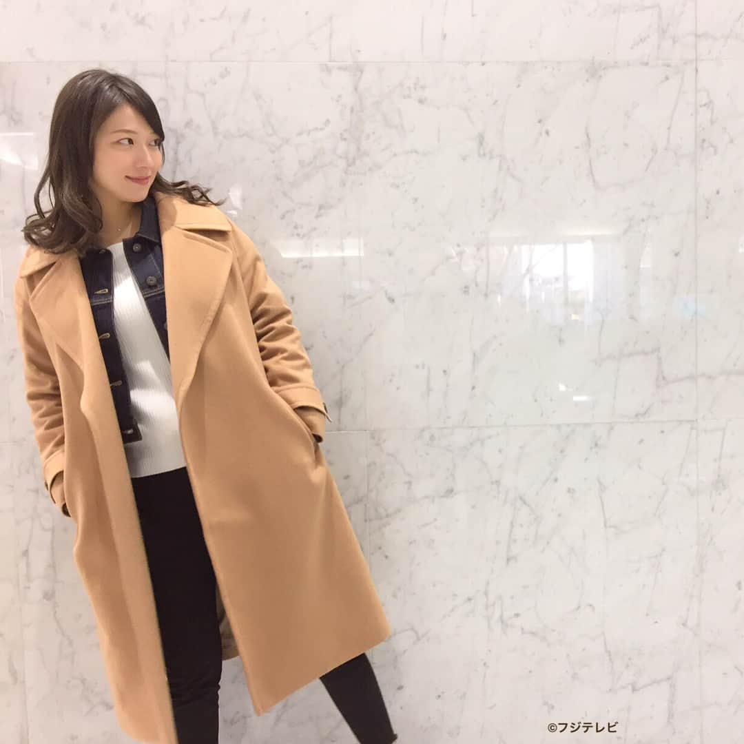 フジテレビ「めざましテレビ」さんのインスタグラム写真 - (フジテレビ「めざましテレビ」Instagram)「12月26日（火）きょう何着て行く？ ・ 【東京・最高気温13℃☀️】 ファッション雑誌CanCamとコラボした お天気コーナー「きょう何着て行く？」 阿部華也子ちゃんの毎日のコーデを紹介♪ ・ 【きょうのコーデ】 コート→#Swingle 3万8000円 Gジャン→#GU 2990円 ニット→#RDRougeDiamant 7800円 パンツ→#UNRELISH 9200円 靴→#ESPERANZA 6900円 ストール→#フェリーチェレガーロ 1万8000円 ・ 【コーデのポイント】 今朝は風が冷たくてグッと冷えてるのでコートの中に Gジャンを着るレイヤードスタイルに挑戦👗 こなれ感が出るだけでなく温かさもプラス される優秀コーデです✨ 上に羽織るのはオーバーサイズの ガウンコートがオススメです💁 ・ #めざましテレビ #きょう何着て行く？ #阿部華也子 #今日のコーデ#コーデ #CanCam #ガウンコート#レイヤードコーデ#Gジャン #今日のファッション#ootd #きょう何着て行く？は月〜金朝6時22分ごろ放送中！」12月26日 13時03分 - mezamashi.tv