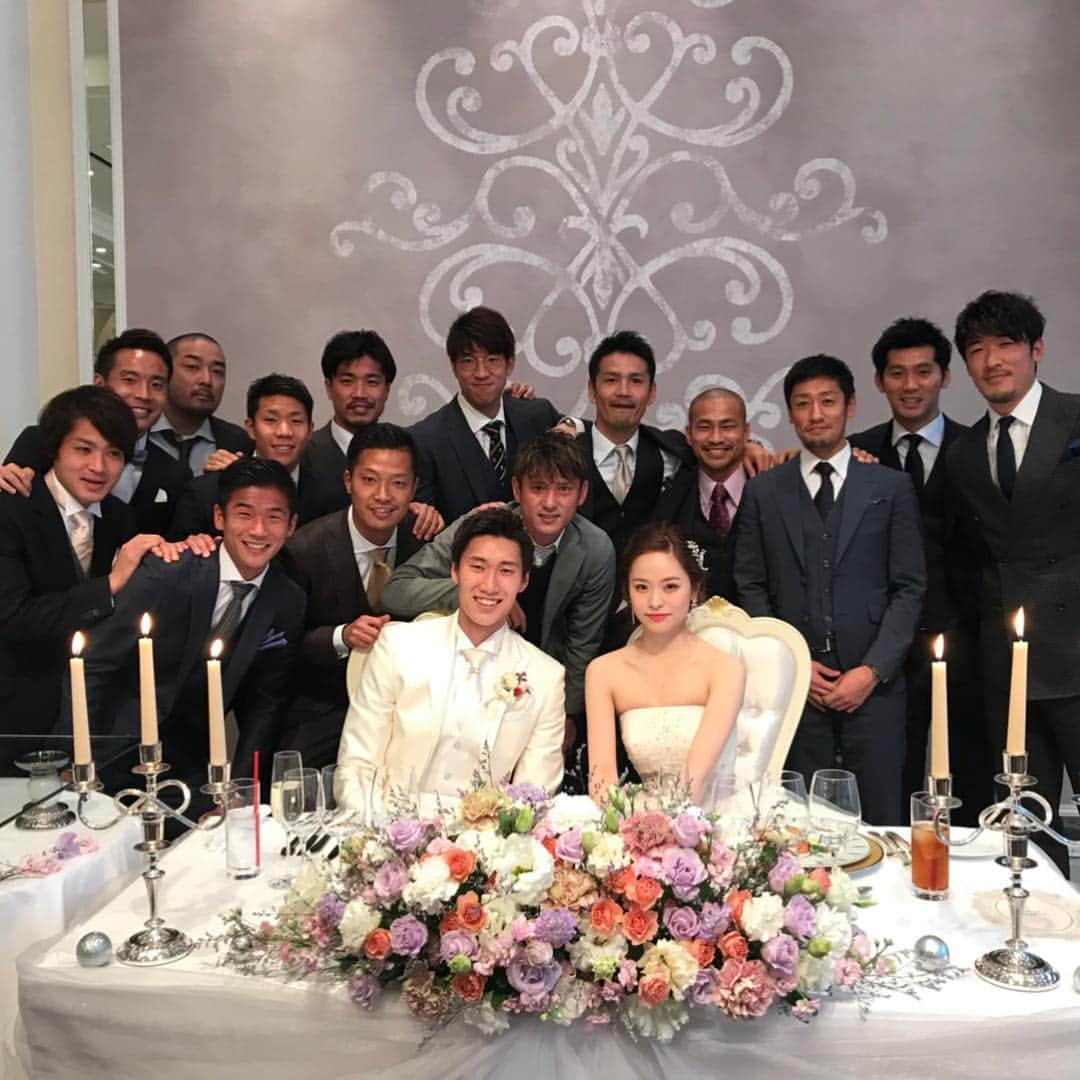 三丸拡のインスタグラム：「#happywedding💍  #鎌田大地 #サガン鳥栖」