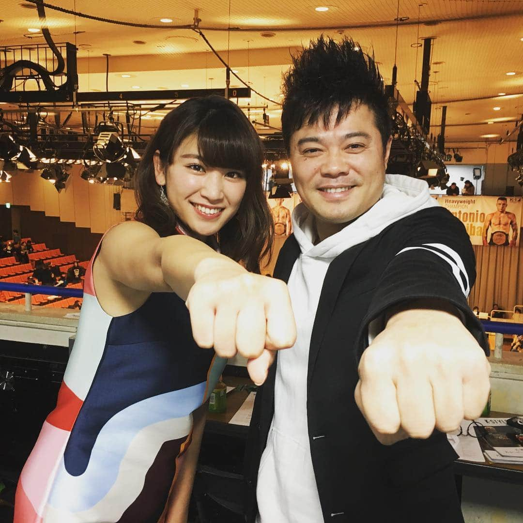 佐田正樹さんのインスタグラム写真 - (佐田正樹Instagram)「後楽園ホールにて #abematv  #k-1 #krush #k1_wgp  #久松郁実 ちゃんと 年末ですな〜」12月27日 18時08分 - satakisama