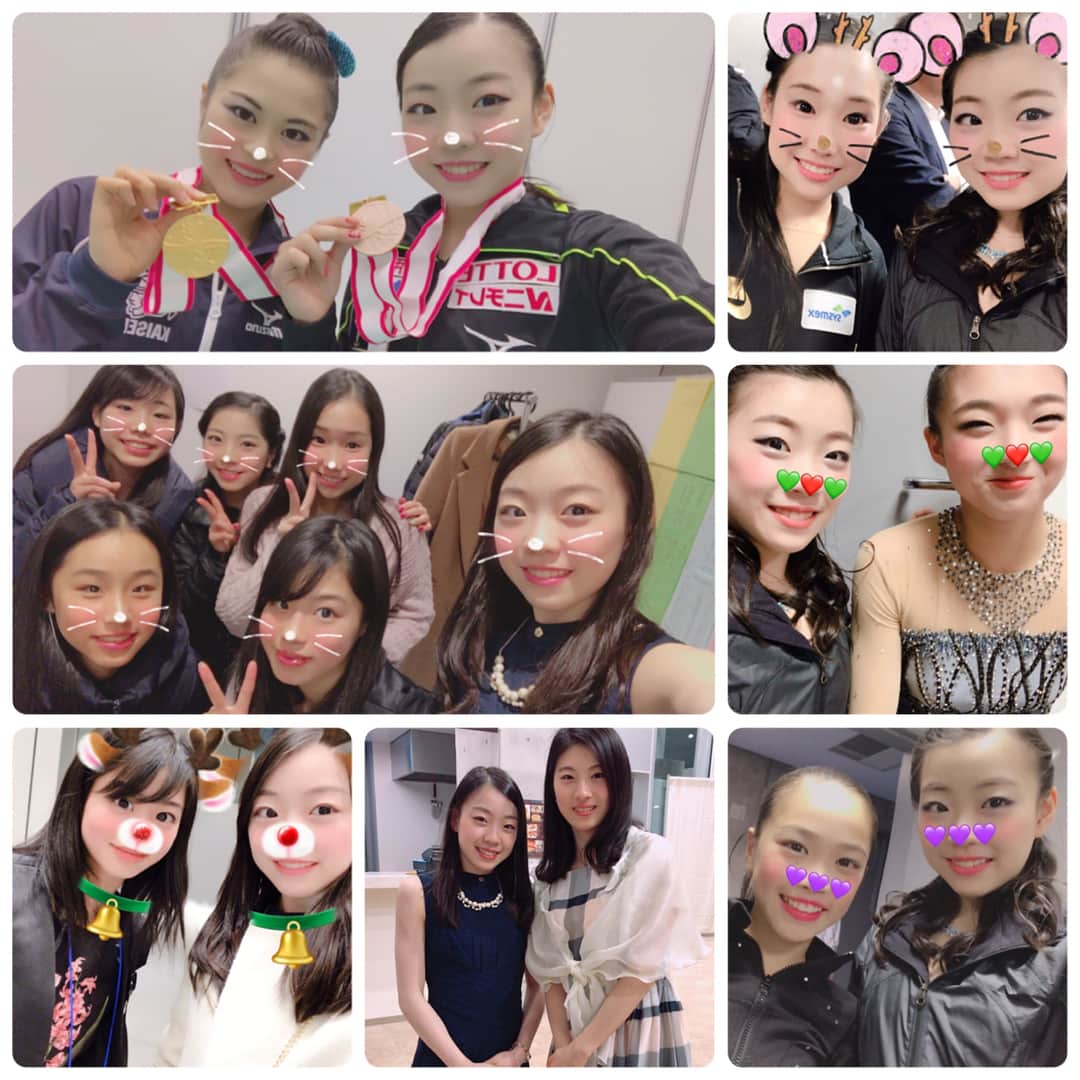 のインスタグラム：「初めての全日本選手権終わりました！ 初めてのの全日本は緊張感はあったのですが、沢山の声援が力になり、目標の自己ベストを達成することができ、本当に嬉しいです！ 次の試合ではミスのない、ショートフリー完璧な演技を目指して頑張ります！ 本当に沢山の応援ありがとうございました✨✨✨✨ #全日本選手権 #rikakihira #紀平梨花」