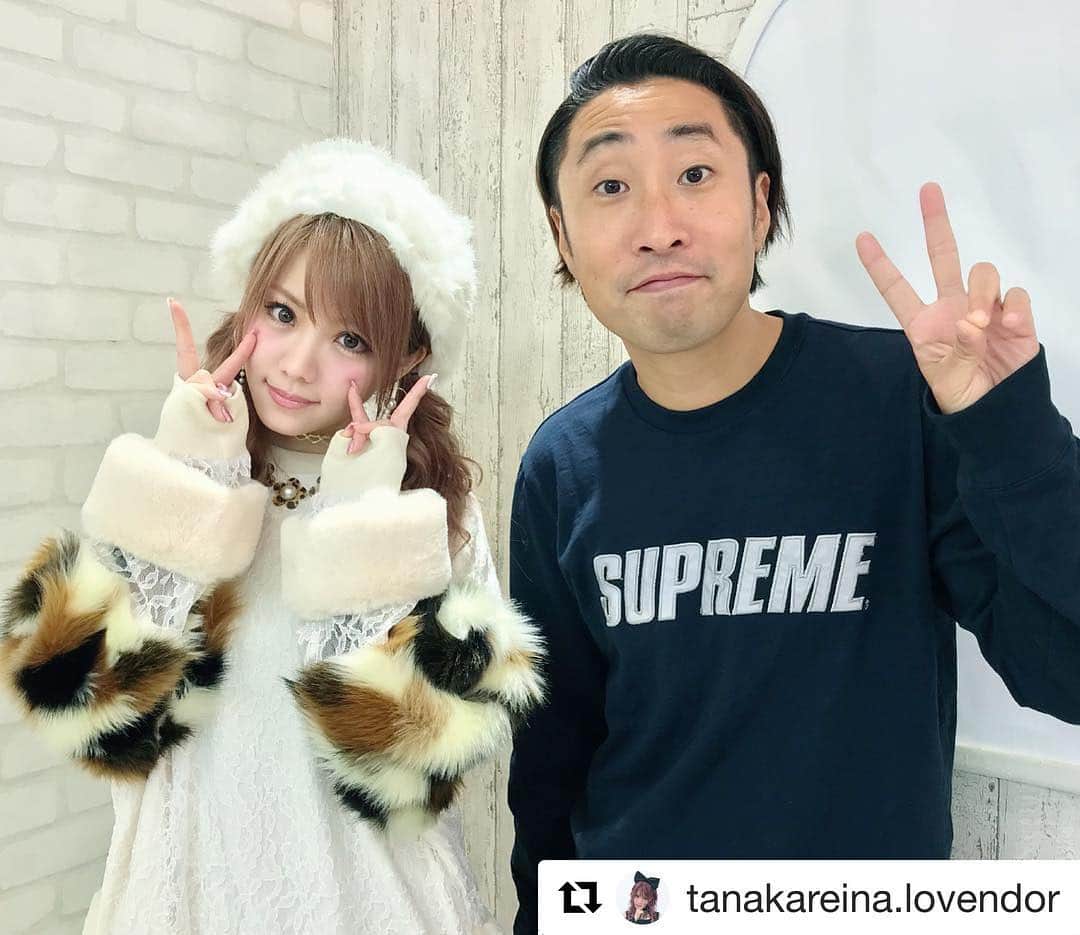 LoVendoЯのインスタグラム：「#Repost @tanakareina.lovendor (@get_repost) ・・・ . 来年から冠番組はじまります❤ ゆってぃさんと🎶 情報は来年まで待ってね*ˊᵕˋ* ✽+†+✽――✽+†+✽――✽+†+✽―― #来年#から #田中れいな#の#冠番組#はじまります #嬉しい#やったー #楽しみだ」