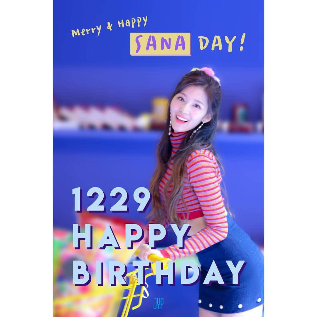 TWICE JAPANさんのインスタグラム写真 - (TWICE JAPANInstagram)「Happy Birthday SANA  #HappySANAday」12月29日 0時05分 - jypetwice_japan