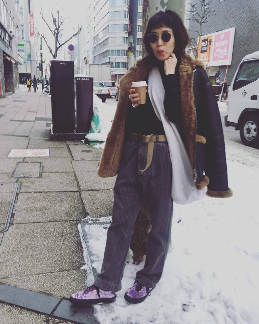 長尾悦美さんのインスタグラム写真 - (長尾悦美Instagram)「しばれる❄ #sapporo #寒いってことね」12月29日 16時42分 - yoshiminagao