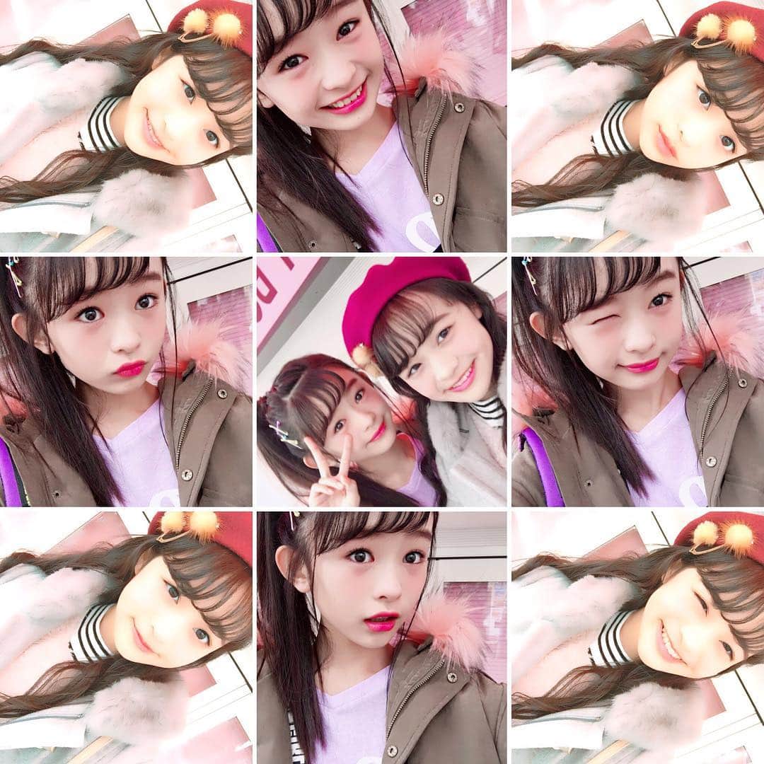 ニコ☆プチのインスタグラム：「2月号では少ししかのせられなかったけど、メアリ＆キノンの自撮りを特別に公開しちゃお〜っと💗本当に本人たちが撮ってくれたものなんだよ😘 さぁ、この自撮りはどのページにあるでしょうか…2月号をすみずみまで読んで探してねん💋 #ニコプチ #ニコプチ #林芽亜里 #藤村木音 #メアキノ #自撮り #めっかわ」